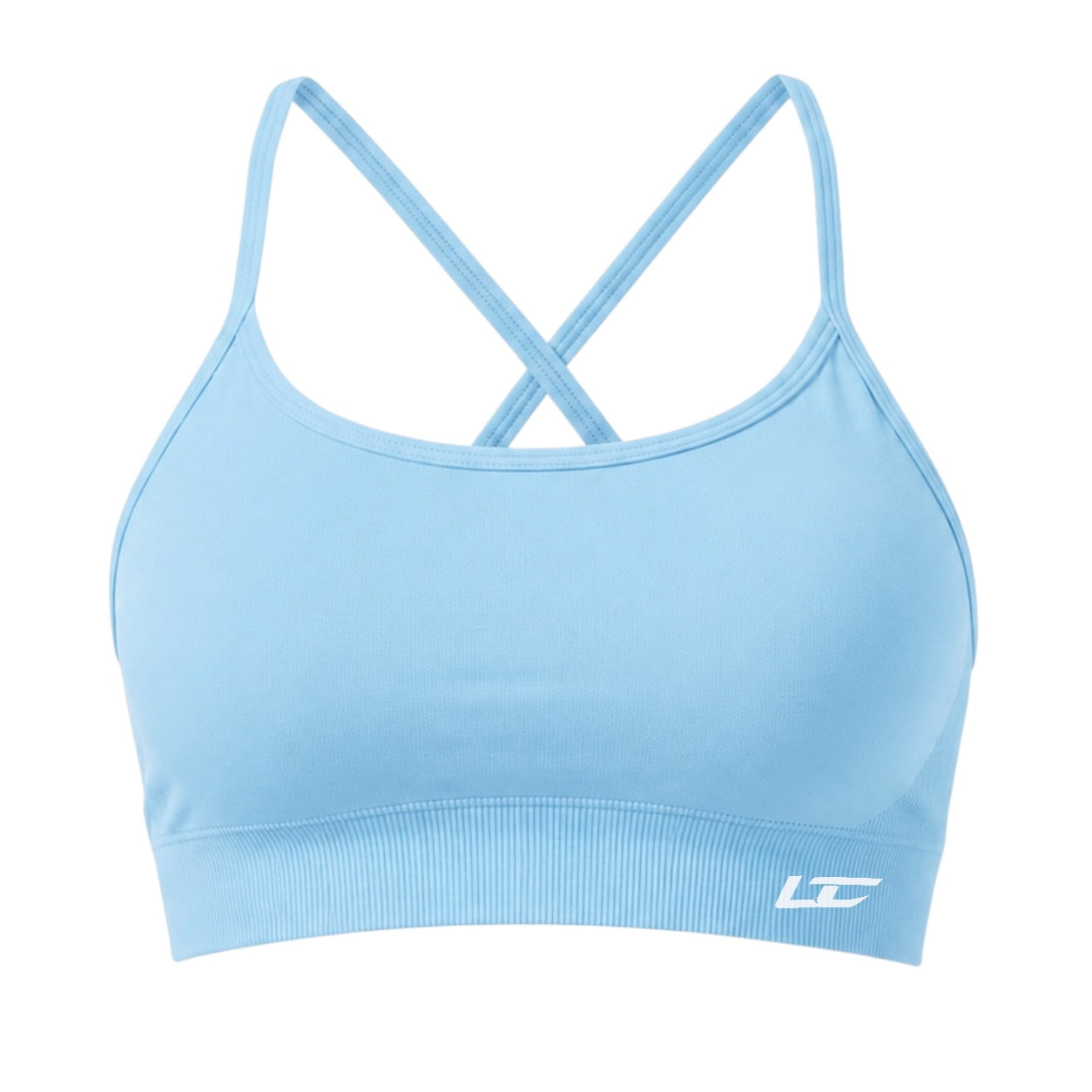 Baby Blue Seamless Sports Bra