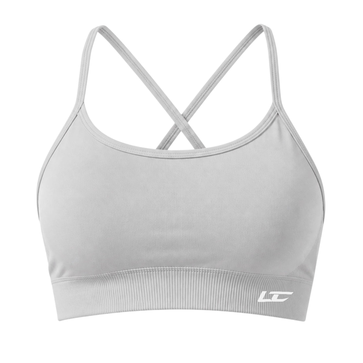Grey Seamless Sports Bra