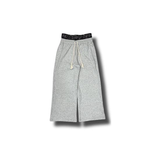 Wolf Gray Double Waistband Pants