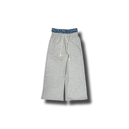 Blue Camo Gray Double Waistband Pants