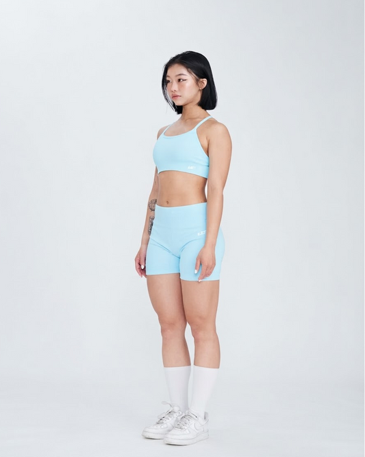 Baby Blue Seamless 3.5” Gym Shorts
