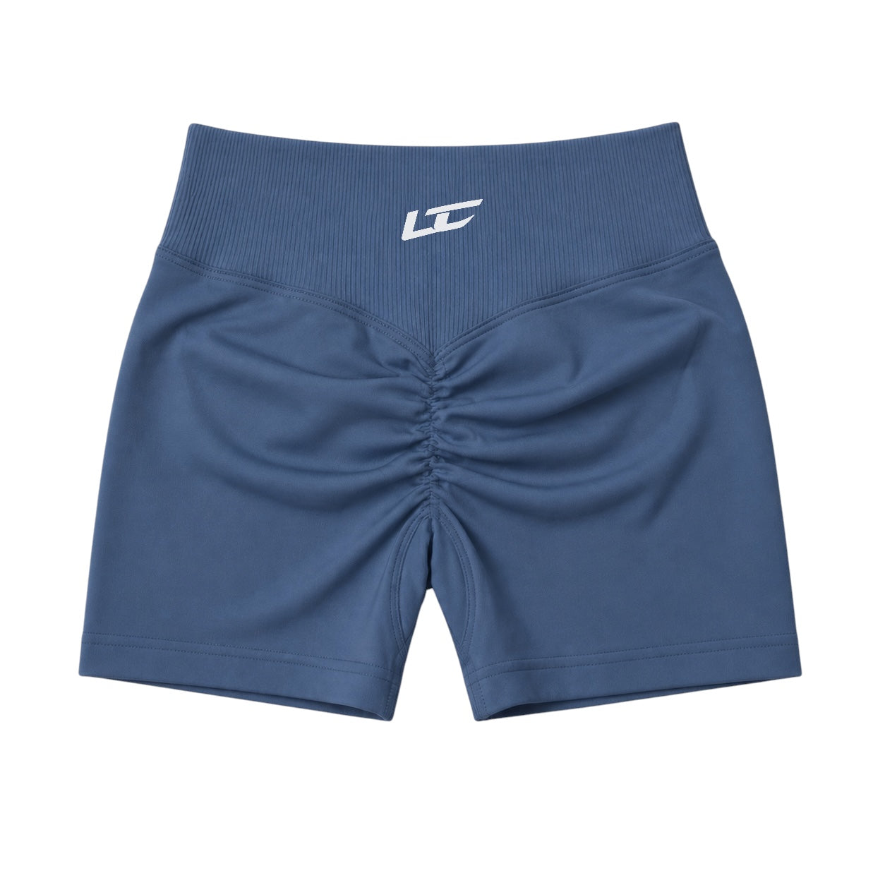 Grey Blue Seamless 3.5” Gym Shorts