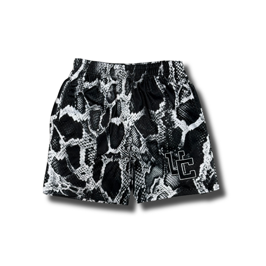 Black Snakeskin UC Shorts