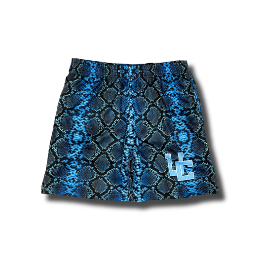Blue Snakeskin UC Shorts