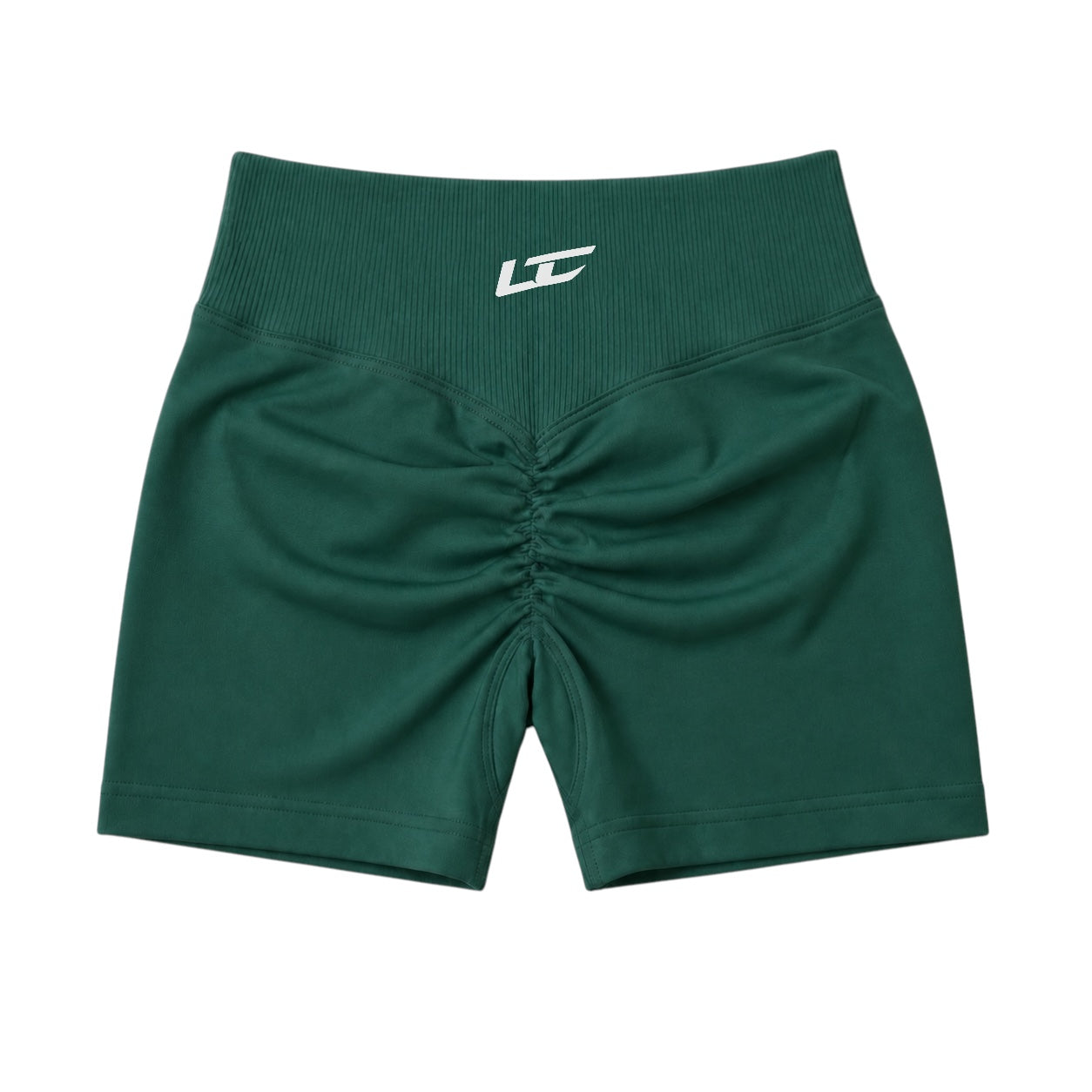 Dark Green Seamless 3.5” Gym Shorts
