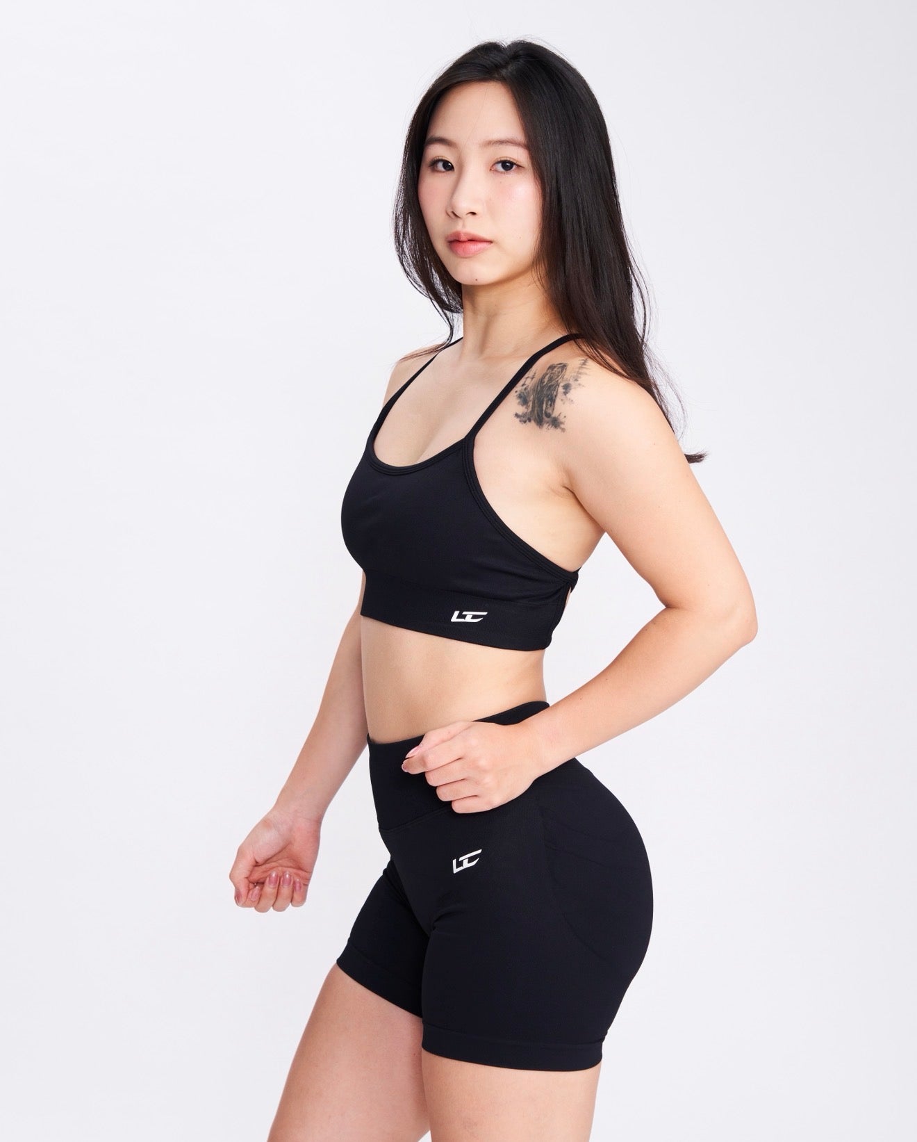 Black Seamless 3.5” Gym Shorts