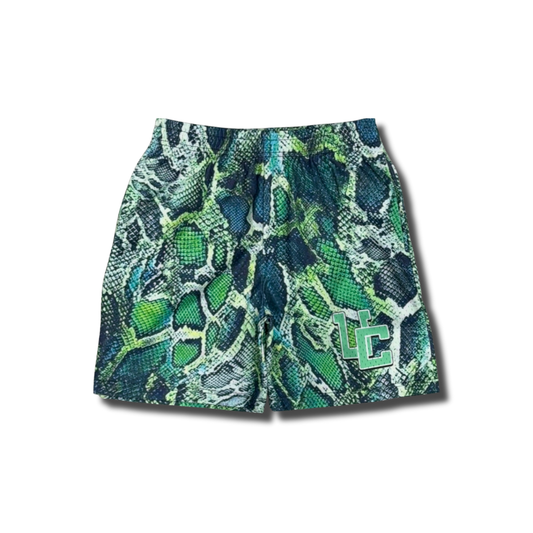 Green Snakeskin UC Shorts