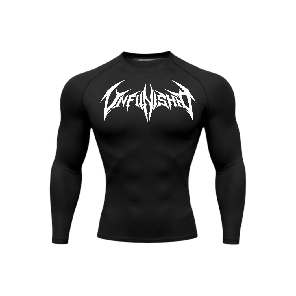 Big Logo Batman Black Compression Longsleeve Front