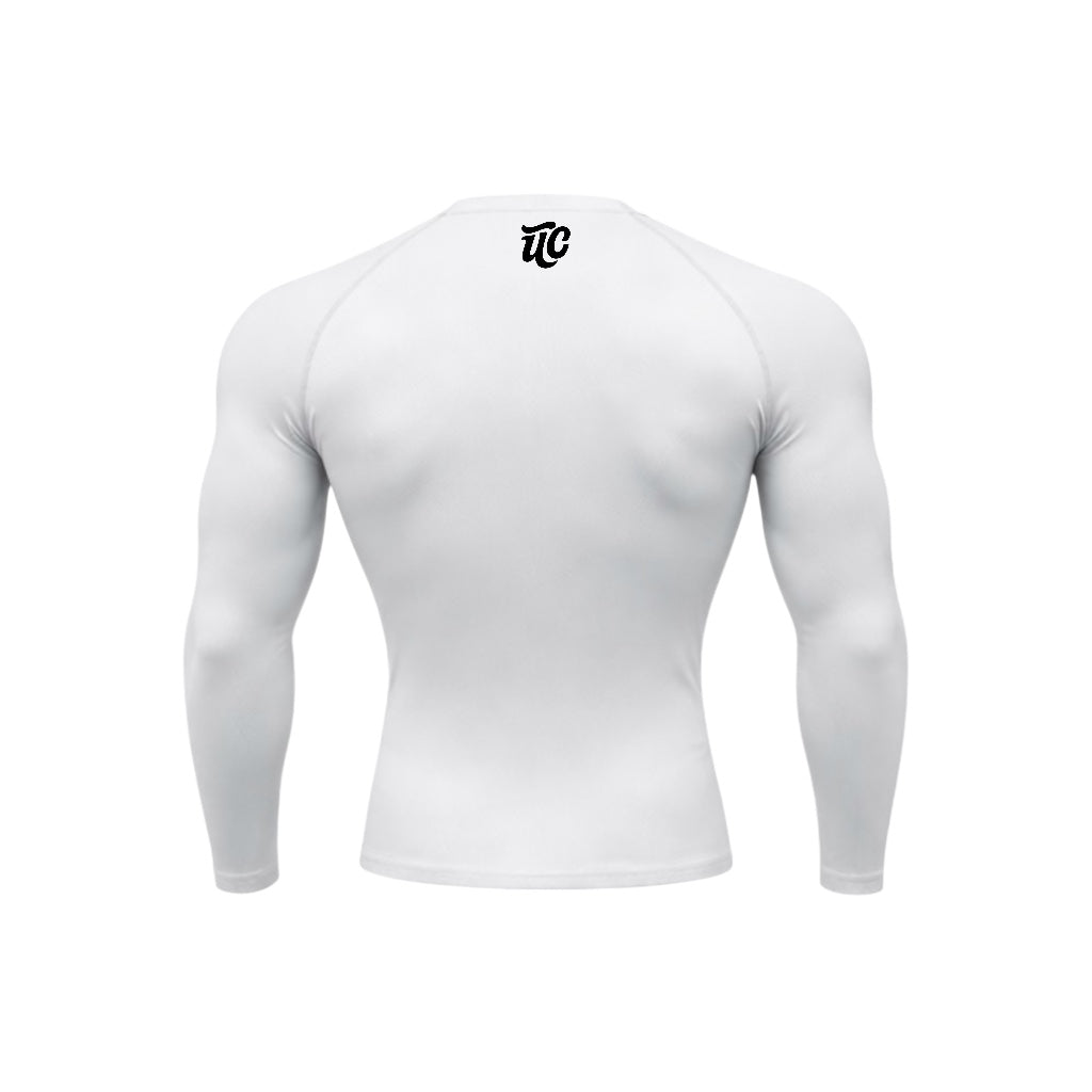 Classic UC White Compression Longsleeve Back