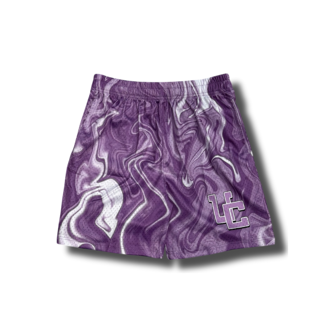 Purple Marble UC Shorts