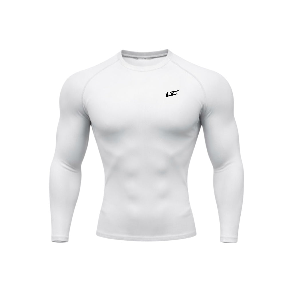 Classic UC White Compression Longsleeve Front