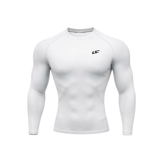 Classic UC White Compression Longsleeve Front